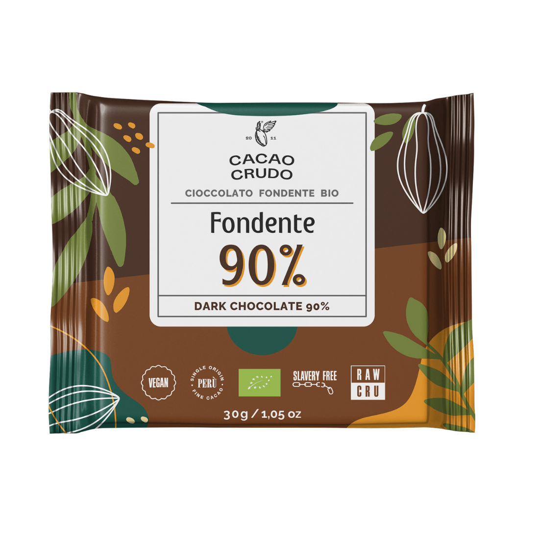 Fondente Bio 90% - Cacao Crudo 30gr